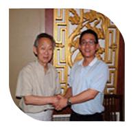 2011年8月22日，我司韋總經(jīng)理在北京拜會中國建筑材料科學(xué)研究院院長金宗哲教授